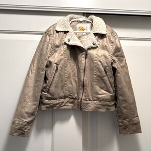 Mini Boden Sherpa lined coat, size 8-9Y